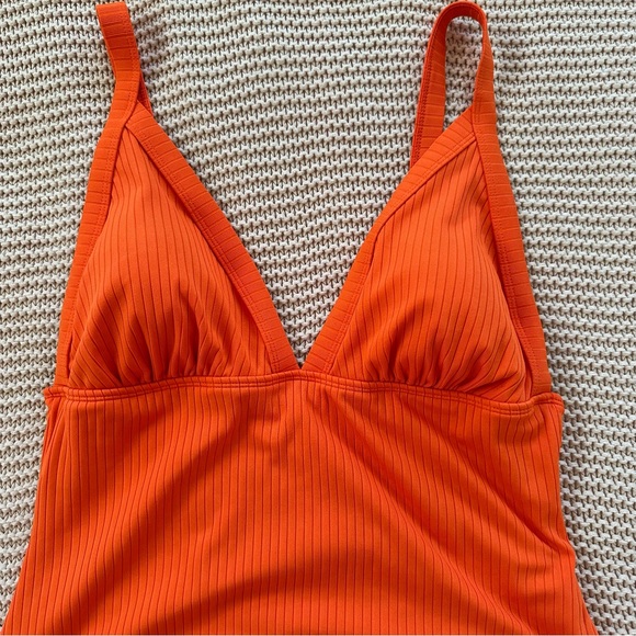 Red Orange Swimsuit - Picture 2 of 5